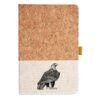 Cork And Heathered Fabric Hardcover Journal 5.5" X 8.25" Thumbnail