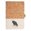 Cork And Heathered Fabric Hardcover Journal 5.5" X 8.25" Thumbnail