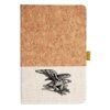 Cork And Heathered Fabric Hardcover Journal 5.5" X 8.25" Thumbnail