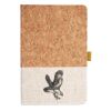 Cork And Heathered Fabric Hardcover Journal 5.5" X 8.25" Thumbnail