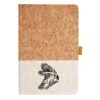 Cork And Heathered Fabric Hardcover Journal 5.5" X 8.25" Thumbnail