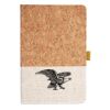 Cork And Heathered Fabric Hardcover Journal 5.5" X 8.25" Thumbnail