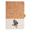 Cork And Heathered Fabric Hardcover Journal 5.5" X 8.25" Thumbnail