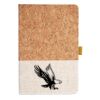 Cork And Heathered Fabric Hardcover Journal 5.5" X 8.25" Thumbnail