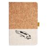 Cork And Heathered Fabric Hardcover Journal 5.5" X 8.25" Thumbnail
