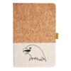 Cork And Heathered Fabric Hardcover Journal 5.5" X 8.25" Thumbnail