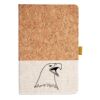 Cork And Heathered Fabric Hardcover Journal 5.5" X 8.25" Thumbnail