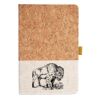 Cork And Heathered Fabric Hardcover Journal 5.5" X 8.25" Thumbnail
