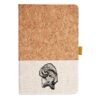 Cork And Heathered Fabric Hardcover Journal 5.5" X 8.25" Thumbnail