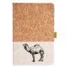 Cork And Heathered Fabric Hardcover Journal 5.5" X 8.25" Thumbnail