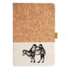 Cork And Heathered Fabric Hardcover Journal 5.5" X 8.25" Thumbnail