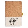 Cork And Heathered Fabric Hardcover Journal 5.5" X 8.25" Thumbnail