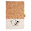 Cork And Heathered Fabric Hardcover Journal 5.5" X 8.25" Thumbnail