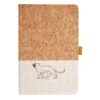Cork And Heathered Fabric Hardcover Journal 5.5" X 8.25" Thumbnail