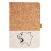 Cork And Heathered Fabric Hardcover Journal 5.5" X 8.25" Thumbnail