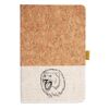 Cork And Heathered Fabric Hardcover Journal 5.5" X 8.25" Thumbnail