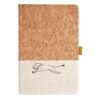 Cork And Heathered Fabric Hardcover Journal 5.5" X 8.25" Thumbnail