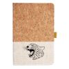 Cork And Heathered Fabric Hardcover Journal 5.5" X 8.25" Thumbnail