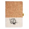 Cork And Heathered Fabric Hardcover Journal 5.5" X 8.25" Thumbnail