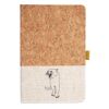 Cork And Heathered Fabric Hardcover Journal 5.5" X 8.25" Thumbnail