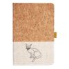 Cork And Heathered Fabric Hardcover Journal 5.5" X 8.25" Thumbnail