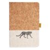 Cork And Heathered Fabric Hardcover Journal 5.5" X 8.25" Thumbnail