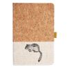 Cork And Heathered Fabric Hardcover Journal 5.5" X 8.25" Thumbnail