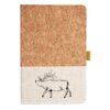 Cork And Heathered Fabric Hardcover Journal 5.5" X 8.25" Thumbnail