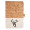 Cork And Heathered Fabric Hardcover Journal 5.5" X 8.25" Thumbnail