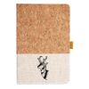 Cork And Heathered Fabric Hardcover Journal 5.5" X 8.25" Thumbnail