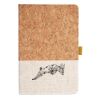 Cork And Heathered Fabric Hardcover Journal 5.5" X 8.25" Thumbnail