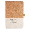 Cork And Heathered Fabric Hardcover Journal 5.5" X 8.25" Thumbnail