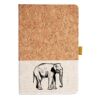Cork And Heathered Fabric Hardcover Journal 5.5" X 8.25" Thumbnail