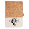 Cork And Heathered Fabric Hardcover Journal 5.5" X 8.25" Thumbnail