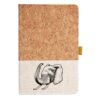 Cork And Heathered Fabric Hardcover Journal 5.5" X 8.25" Thumbnail