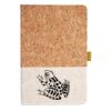 Cork And Heathered Fabric Hardcover Journal 5.5" X 8.25" Thumbnail