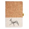 Cork And Heathered Fabric Hardcover Journal 5.5" X 8.25" Thumbnail