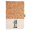 Cork And Heathered Fabric Hardcover Journal 5.5" X 8.25" Thumbnail
