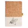 Cork And Heathered Fabric Hardcover Journal 5.5" X 8.25" Thumbnail