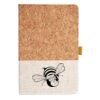 Cork And Heathered Fabric Hardcover Journal 5.5" X 8.25" Thumbnail