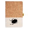 Cork And Heathered Fabric Hardcover Journal 5.5" X 8.25" Thumbnail
