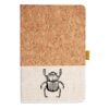 Cork And Heathered Fabric Hardcover Journal 5.5" X 8.25" Thumbnail