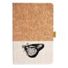 Cork And Heathered Fabric Hardcover Journal 5.5" X 8.25" Thumbnail