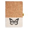 Cork And Heathered Fabric Hardcover Journal 5.5" X 8.25" Thumbnail