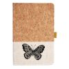 Cork And Heathered Fabric Hardcover Journal 5.5" X 8.25" Thumbnail