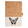 Cork And Heathered Fabric Hardcover Journal 5.5" X 8.25" Thumbnail