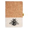 Cork And Heathered Fabric Hardcover Journal 5.5" X 8.25" Thumbnail