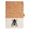 Cork And Heathered Fabric Hardcover Journal 5.5" X 8.25" Thumbnail