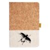 Cork And Heathered Fabric Hardcover Journal 5.5" X 8.25" Thumbnail