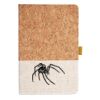 Cork And Heathered Fabric Hardcover Journal 5.5" X 8.25" Thumbnail